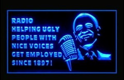 Radio Helping Ugly People LED Neon Sign